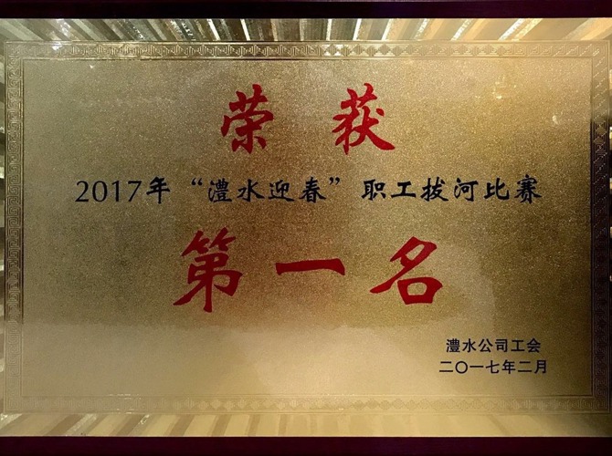 2017年“澧水迎春”职工拔河比赛一等奖